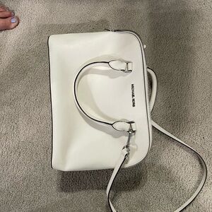Michael Kors Cream Satchel Bag
